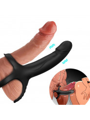 ARMONY - DILDO CON ANELLO E VIBRATORE NERO