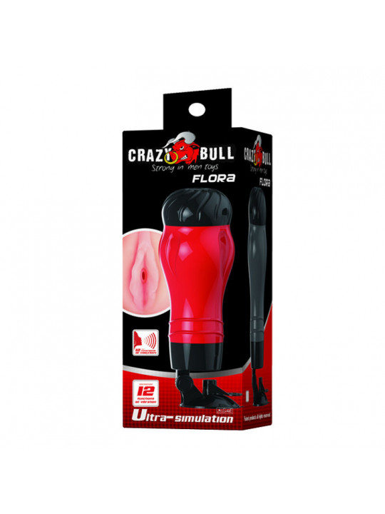 CRAZY BULL - VAGINA FLORA CON BASE MASTURBATORE VOCE