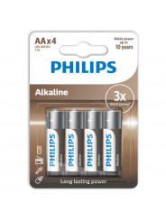 PHILIPS - BATTERIE ALCALINE AA LR6 CONFEZIONE DA 4