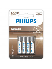 PHILIPS - BATTERIA ALCALINA AAA LR03 CONFEZIONE DA 4