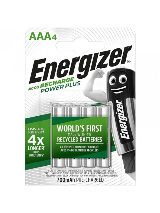 ENERGIZER - BATTERIE RICARICABILI AAA4 BLISTER 4