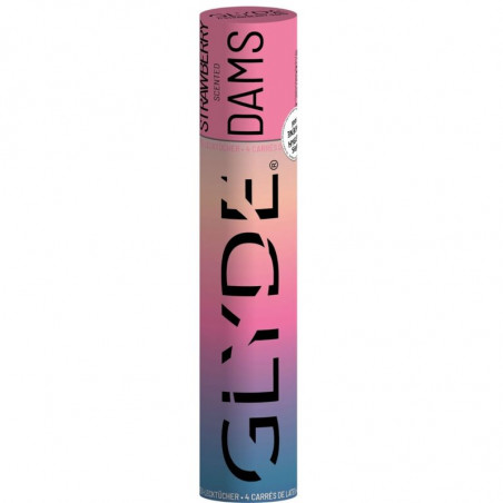 SHEER GLYDE - DAMS LAMINAS LATTICE SESSO ORALE FRAGOLA