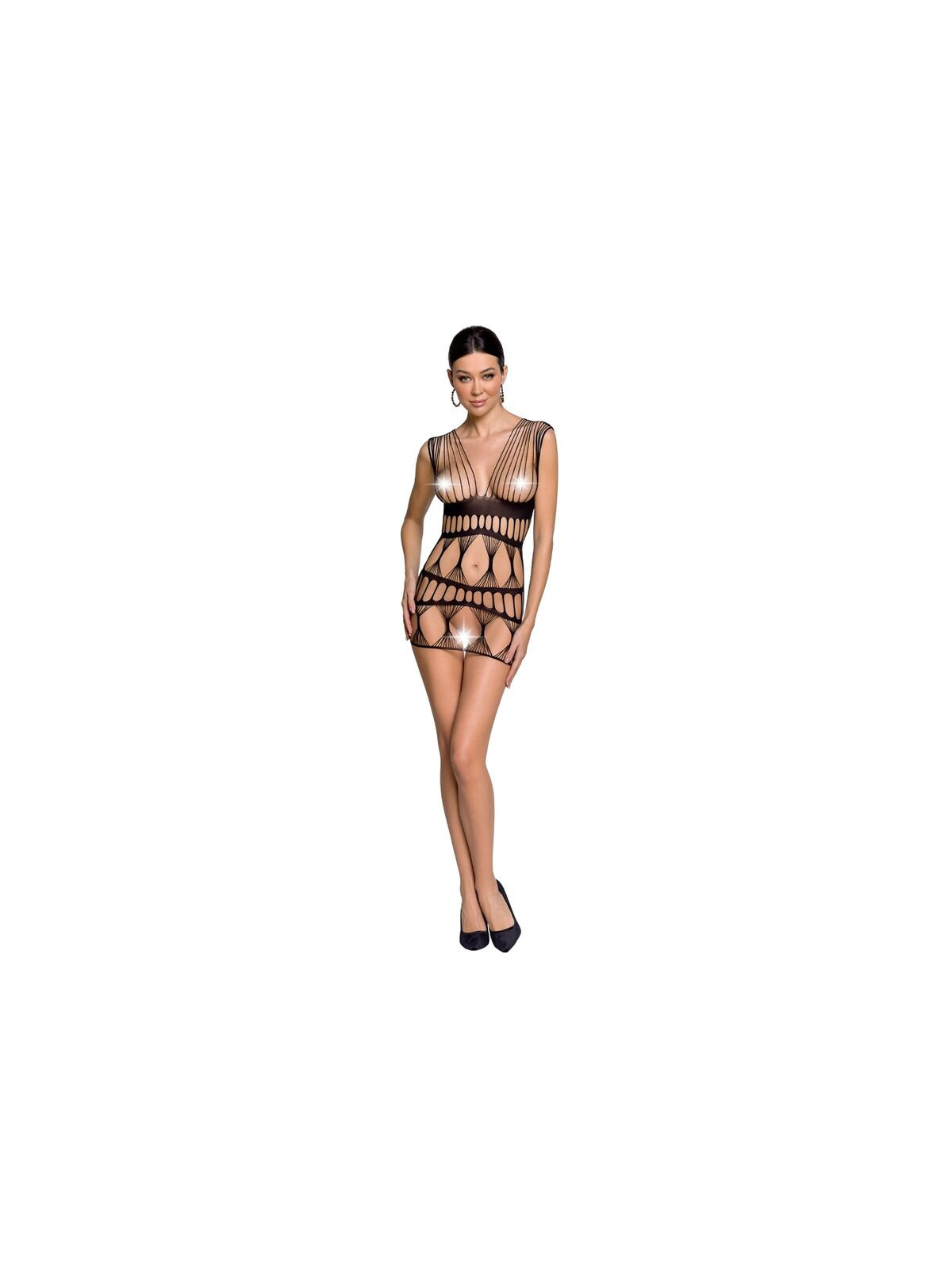 PASSION - WOMAN BS089 BODYSTOCKING NERO TAGLIA UNICA