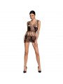 PASSION - WOMAN BS090 BODYSTOCKING NERO TAGLIA UNICA