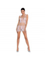 PASSION - WOMAN BS090 BODYSTOCKING BIANCO TAGLIA UNICA