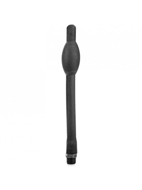 ALL BLACK - DOCCIA ANALE HINCHABLE IN SILICONE 27 CM