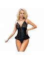 QUEEN LINGERIE - TEDDY CON CERNIERA S/M