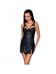 PASSION - LOONA CHEMISE IN PELLE ECOLOGICA L/XL