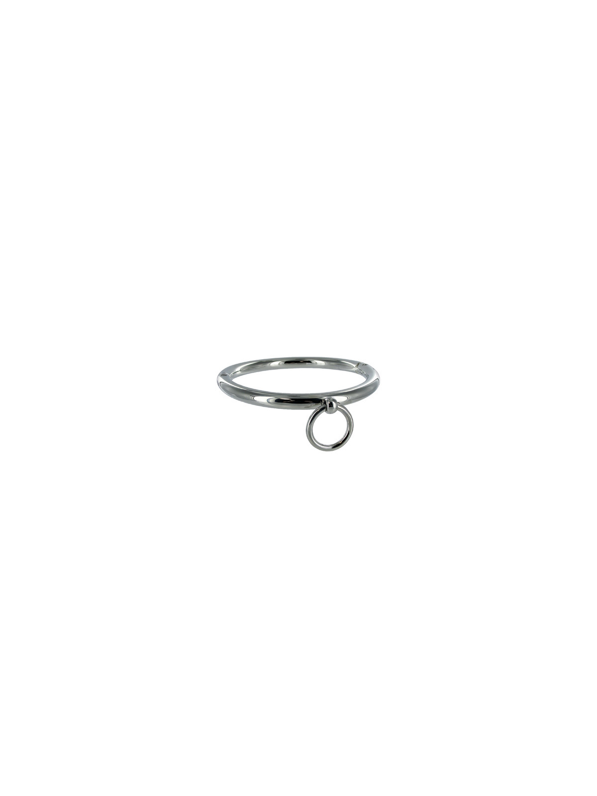 METAL HARD - COLLANA BDSM CON ANELLO 10CM