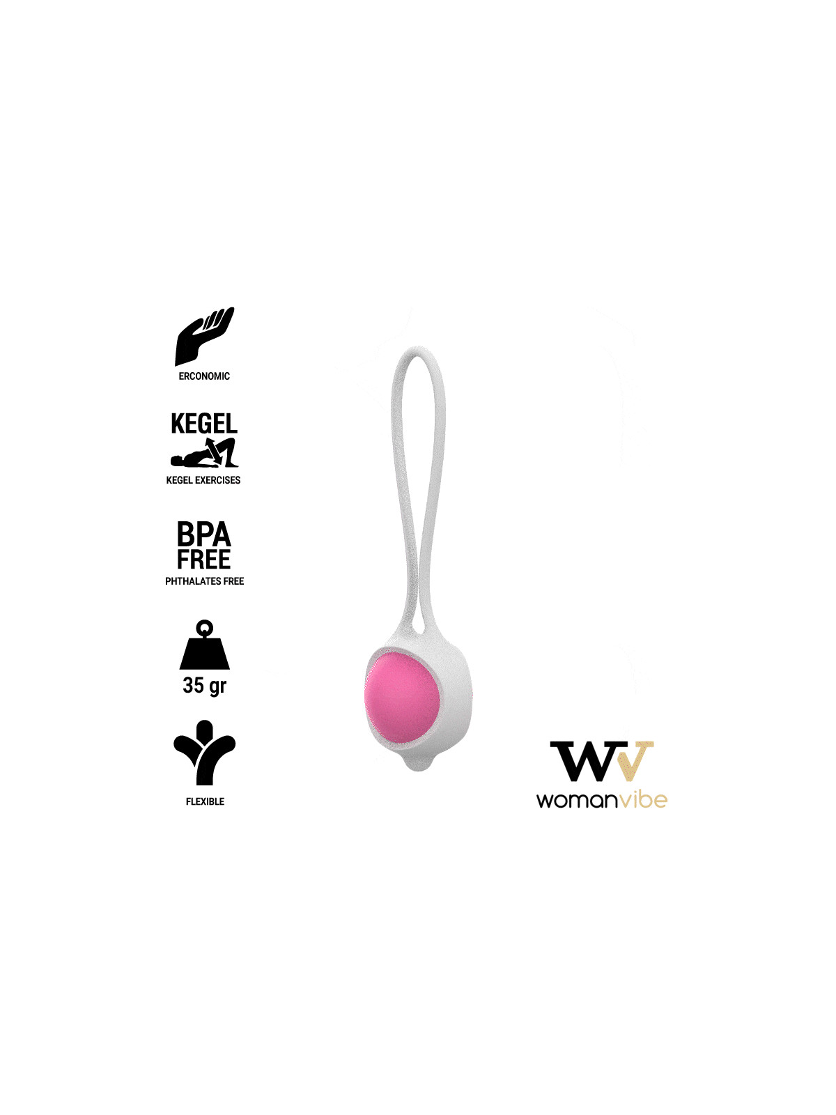 WOMANVIBE - KEISY I BALL GEISHA SILICONE - ROSA