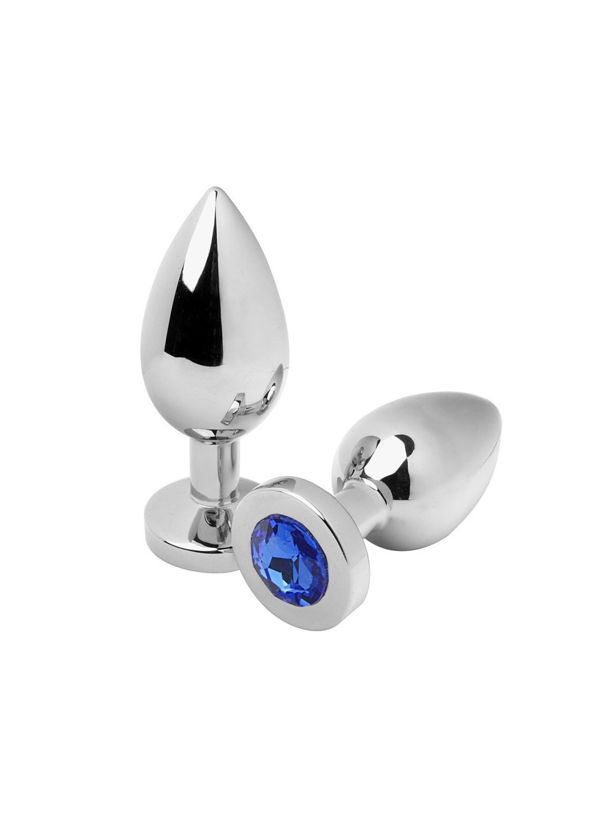 METAL HARD - PLUG ANALE DIAMOND BLUE PICCOLO 5.71CM