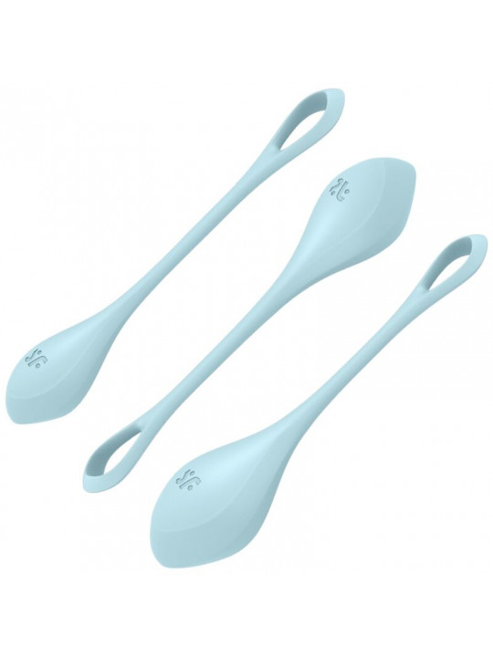 SATISFYER - SET DA ALLENAMENTO YONI POWER 2 BLU