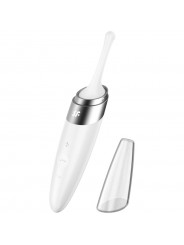 SATISFYER - VIBRATORE CON PUNTA CLIT TWIRLING DELIGHT BIANCO