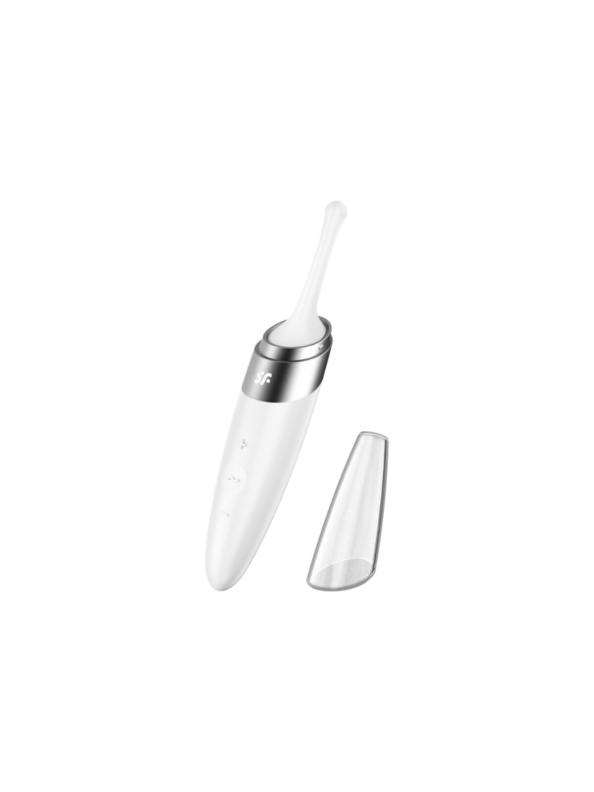 SATISFYER - VIBRATORE CON PUNTA CLIT TWIRLING DELIGHT BIANCO