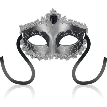 OHMAMA - MASCHERE MASCHERA NERA DIAMOND GRIGIA