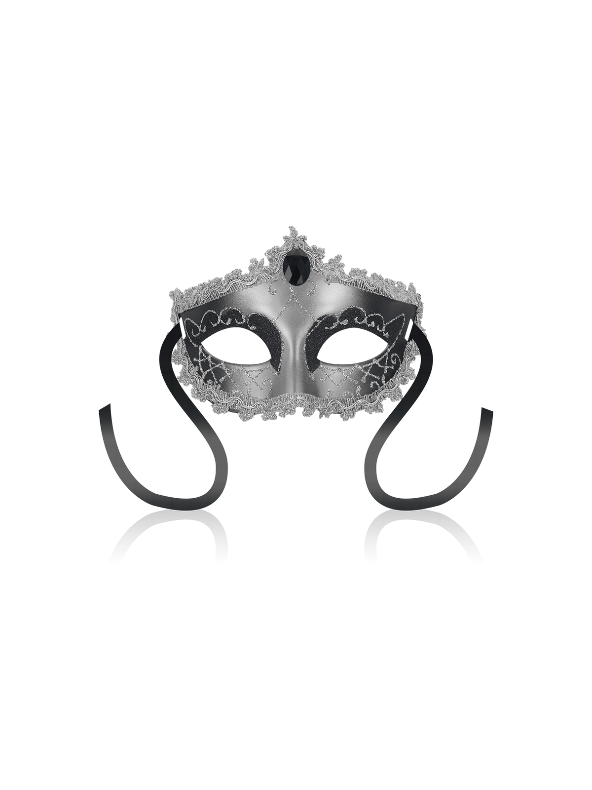 OHMAMA - MASCHERE MASCHERA NERA DIAMOND GRIGIA