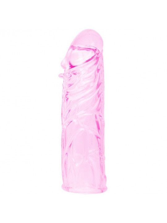 BAILE - COPERTURA PENE IN SILICONE STIMOLANTE ROSA 13 CM