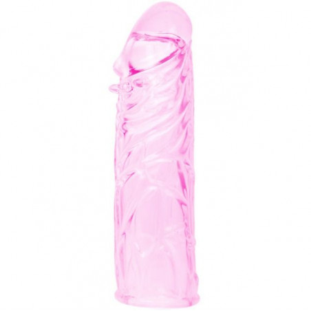 BAILE - COPERTURA PENE IN SILICONE STIMOLANTE ROSA 13 CM