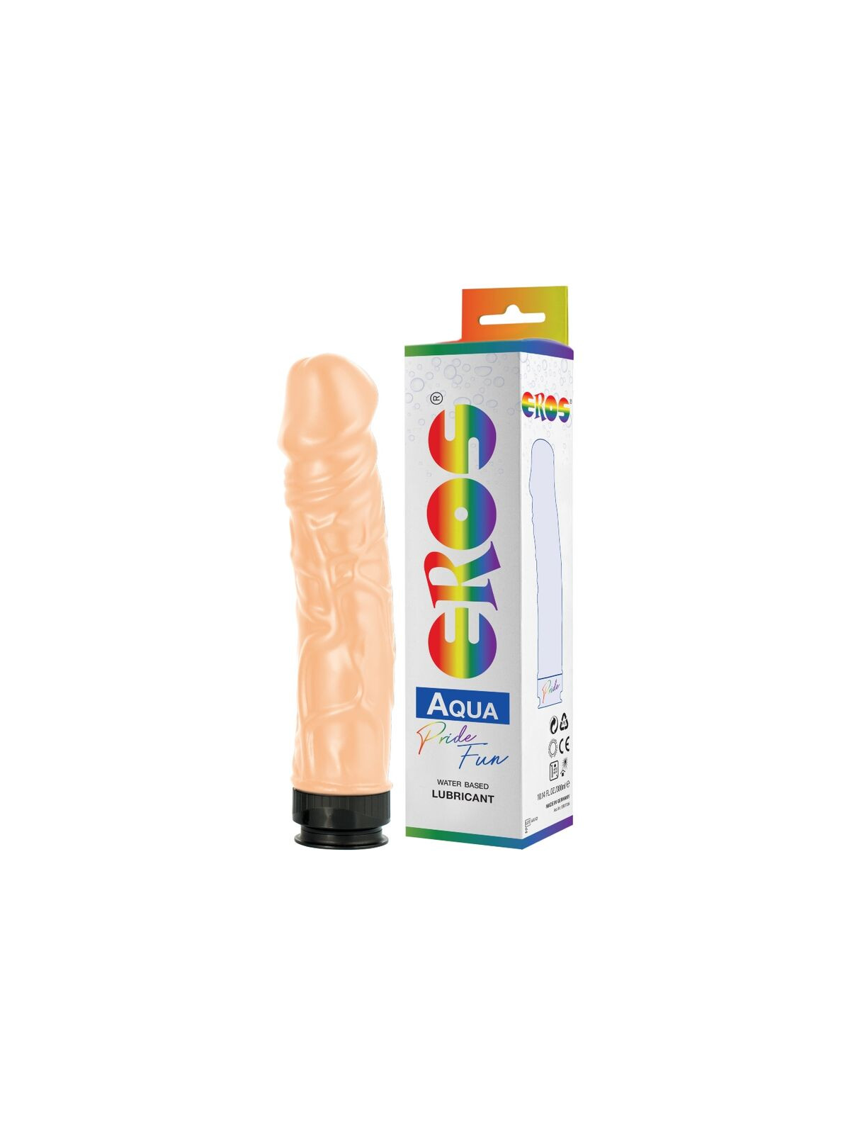 PRIDE - EROS AQUA LGBT PRIDE DILDO E LUBRIFICANTE A BASE D''ACQUA