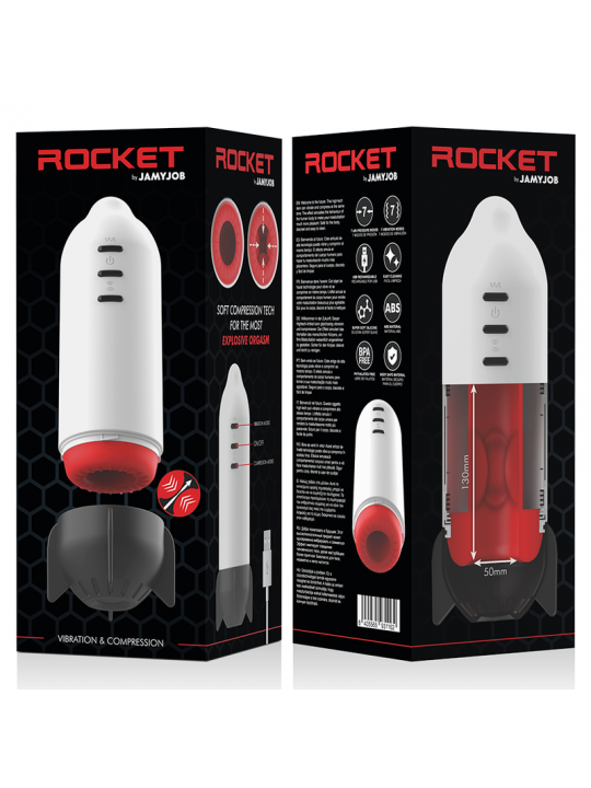 JAMYJOB - ROCKET MASTURBATOR TECNOLOGIA DI COMPRESSIONE MORBIDA E VIBRAZIONE