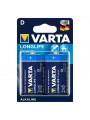 VARTA - LONGLIFE POWER BATTERIA ALCALINA D LR20 2 UNITÀ