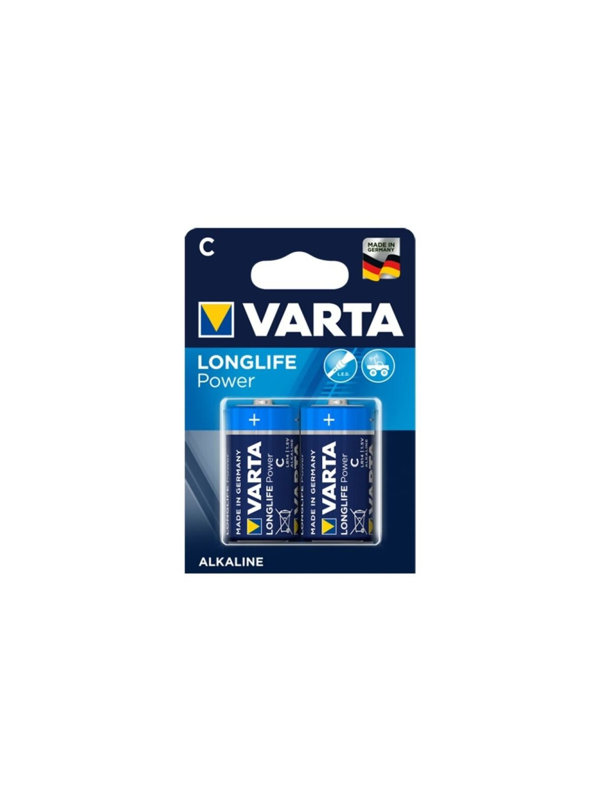 VARTA - LONGLIFE POWER BATTERIA ALCALINA C LR14 2 UNITÀ