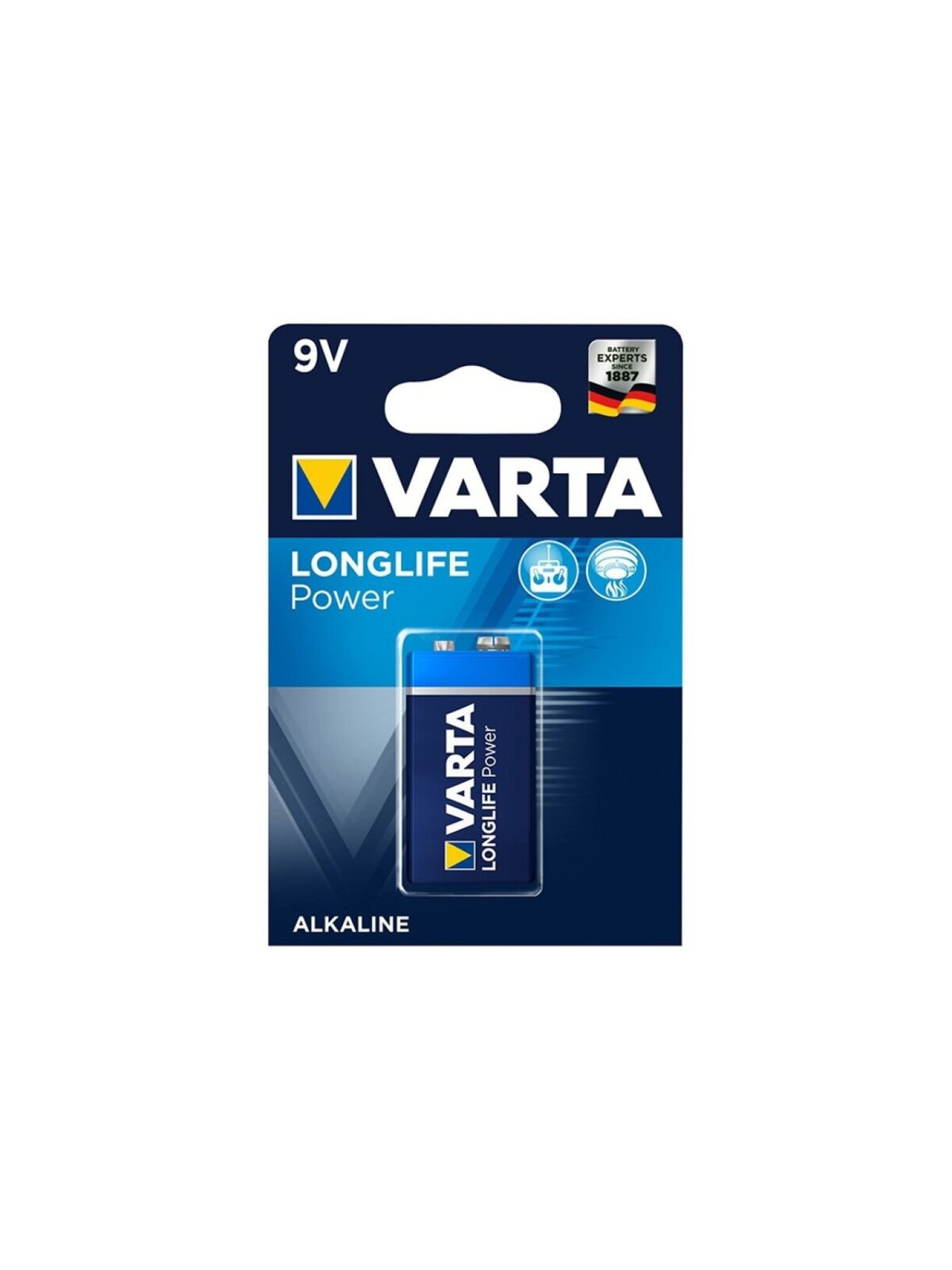 VARTA - LONGLIFE POWER BATTERIA ALCALINA 9V LR61 1 UNITÀ