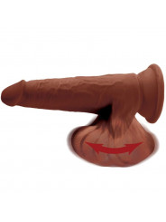 KING COCK - PLUS 3D DILDO SFERE OSCILLANTI 24.5 CM MARRONE