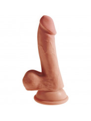 KING COCK - PLUS DILDO 3D CON SFERE 17 CM