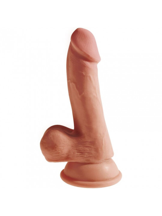 KING COCK - PLUS DILDO 3D CON SFERE 17 CM