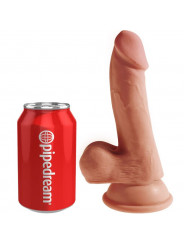 KING COCK - PLUS DILDO 3D CON SFERE 17 CM