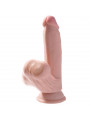 KING COCK - PLUS 3D DILDO SFERE OSCILLANTI 15.2 CM PELLE CHIARA