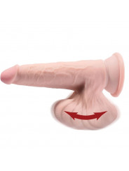 KING COCK - PLUS 3D DILDO SFERE OSCILLANTI 15.2 CM PELLE CHIARA