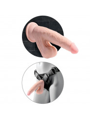 KING COCK - PLUS 3D DILDO SFERE OSCILLANTI 15.2 CM PELLE CHIARA