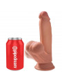 KING COCK - PLUS 3D DILDO SFERE OSCILLANTI 15.2 CM