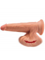 KING COCK - PLUS 3D DILDO SFERE OSCILLANTI 15.2 CM