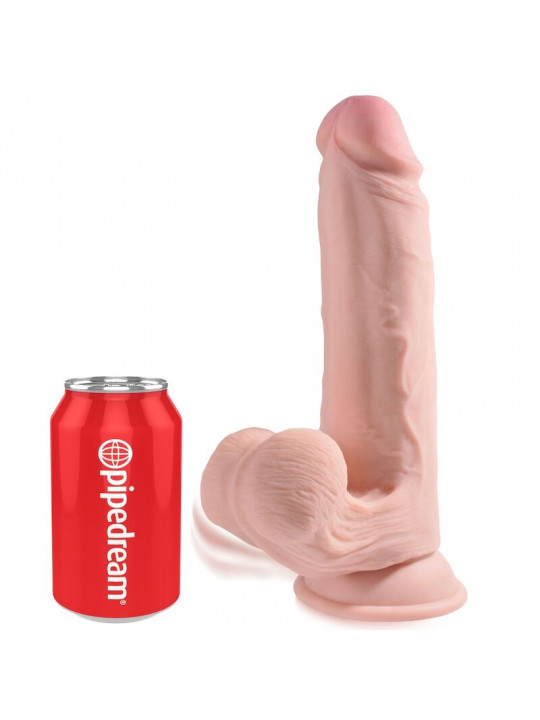 KING COCK - PLUS 3D DILDO SFERE OSCILLANTI 20.3 CM