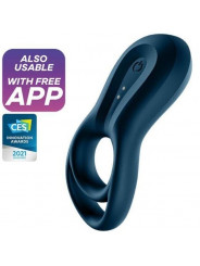 SATISFYER - APP VIBRATORE AD ANELLO EPIC DUO BLU