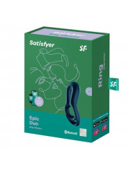 SATISFYER - APP VIBRATORE AD ANELLO EPIC DUO BLU