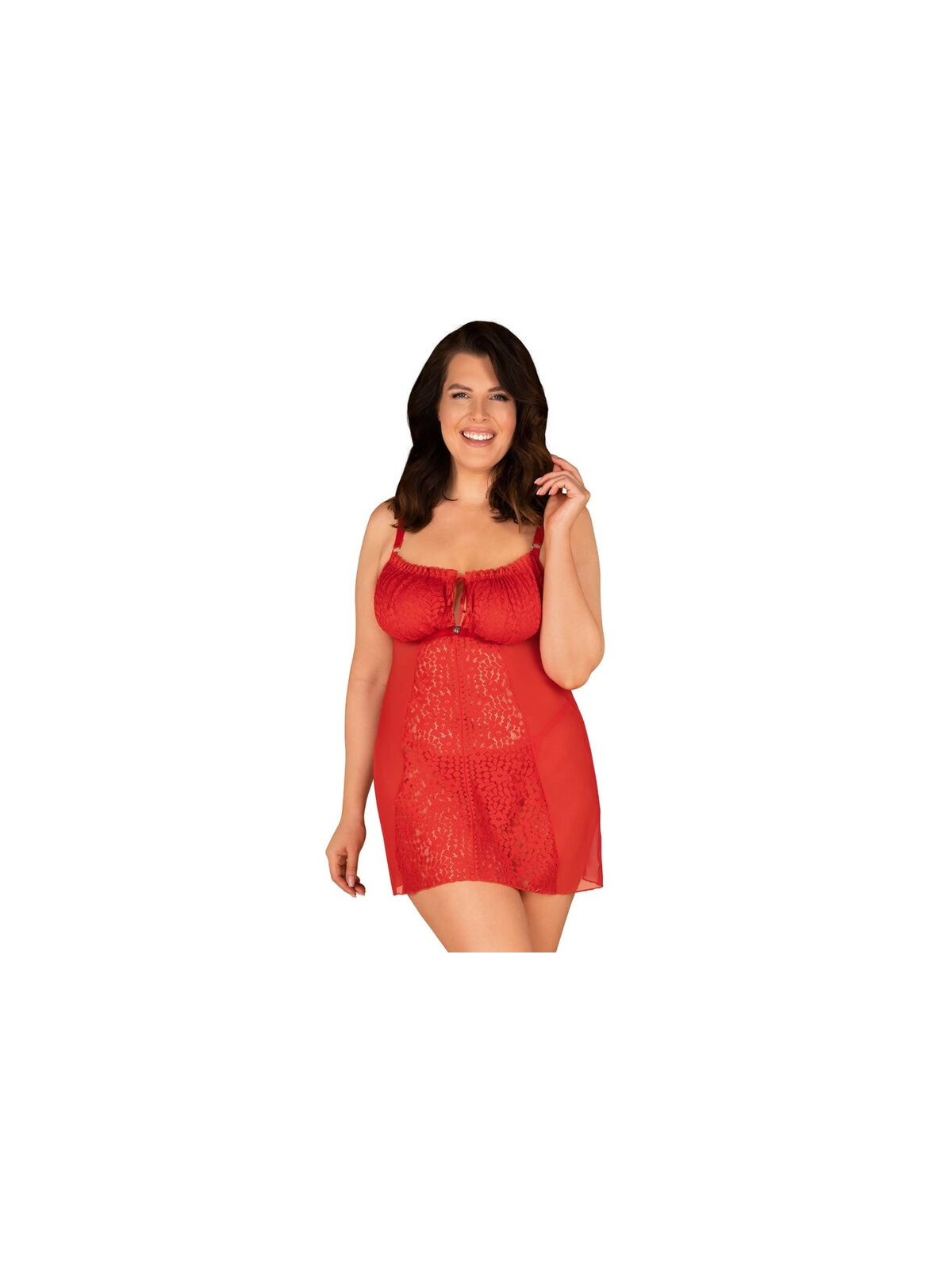 OBSESSIVE - CHEMISE E TANGA BLOSSMINA 6XL/7XL