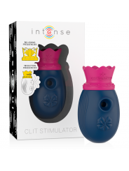 INTENSE - STIMOLATORE DEL CLIT 10 FREQUENZE DI LECCATA E ASPIRAZIONE - BLU