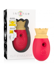 INTENSE - STIMOLATORE DEL CLIT 10 FREQUENZE DI LECCATA E ASPIRAZIONE - RED