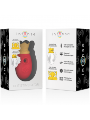 INTENSE - STIMOLATORE DEL CLIT 10 FREQUENZE DI LECCATA E ASPIRAZIONE - RED