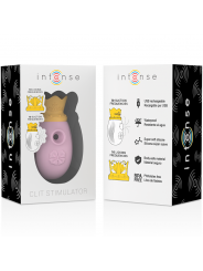 INTENSE - STIMOLATORE DEL CLIT 10 FREQUENZE DI LECCATA E ASPIRAZIONE - ROSA