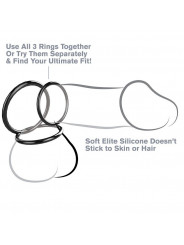 FANTASY C-RINGZ - SET 3 ANELLI STAMINA IN SILICONE