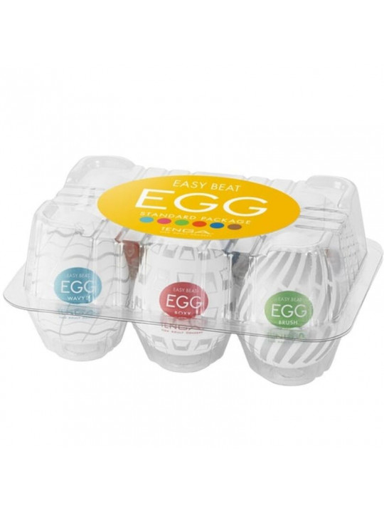 TENGA - CONFEZIONE DI UOVA MASTURBATORE EASY BEAT 6 UNIT