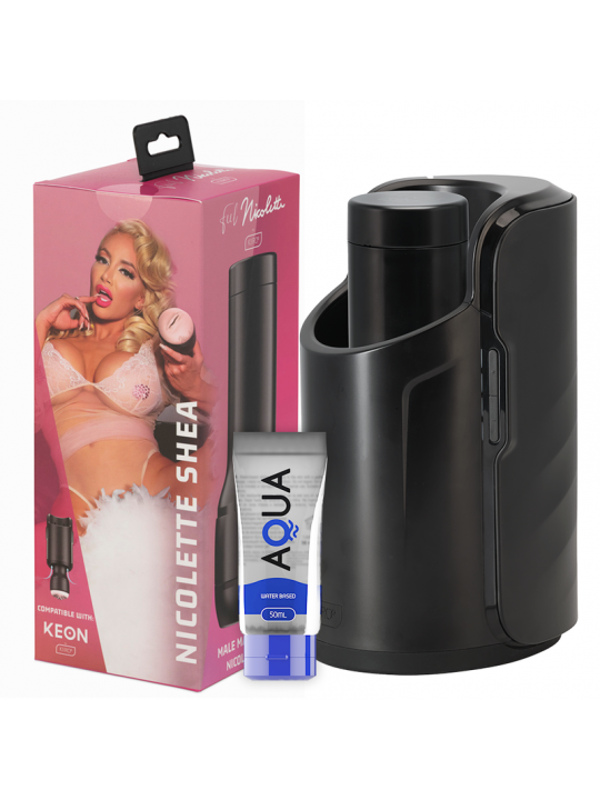 KIIROO - KEON + FEEL NICOLETTE SHEA STROKER + LUBRIFICANTE DI QUALIT AQUA 50 ML