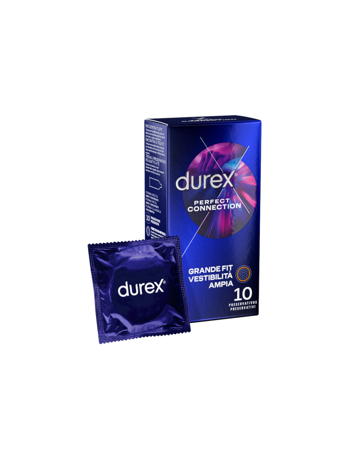 DUREX - CONNESSIONE PERFETTA SILICONE EXTRA LUBRIFICAZIONE 10 UNITÀ