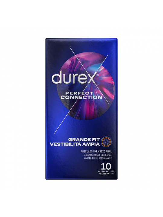 DUREX - CONNESSIONE PERFETTA SILICONE EXTRA LUBRIFICAZIONE 10 UNITÀ