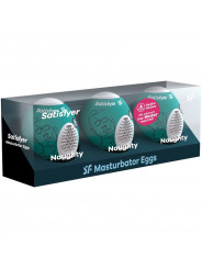 SATISFYER - 3 UOVA MASTURBATORI NAUGHTY